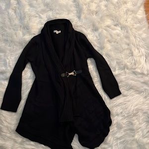 Divine Heart, black cardigan.